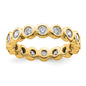 High-Quality 14K Gold 1 Carat Diamond Eternity Band - Stylish Size 6.5-11