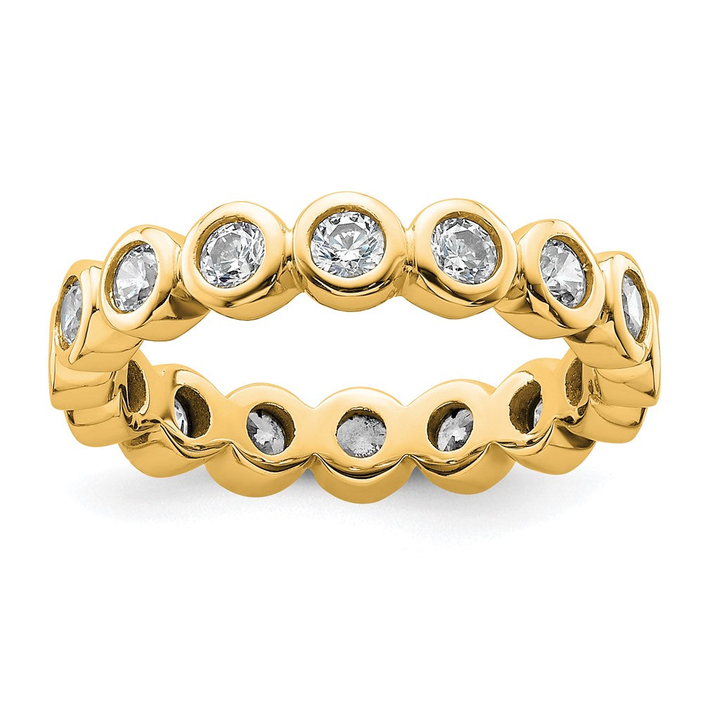 High-Quality 14K Gold 1 Carat Diamond Eternity Band - Stylish Size 6.5