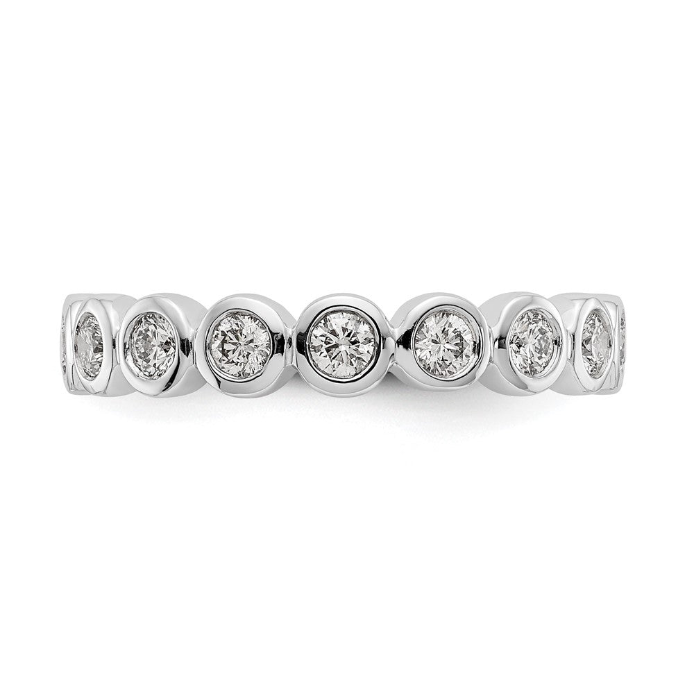 Buy Exclusive 14K White Gold Polished 1 Carat Diamond Eternity Band - Size 7