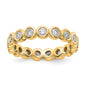 Exclusive 14K Gold 1 Carat Diamond Eternity Band - Stylish Size 7 Design-8