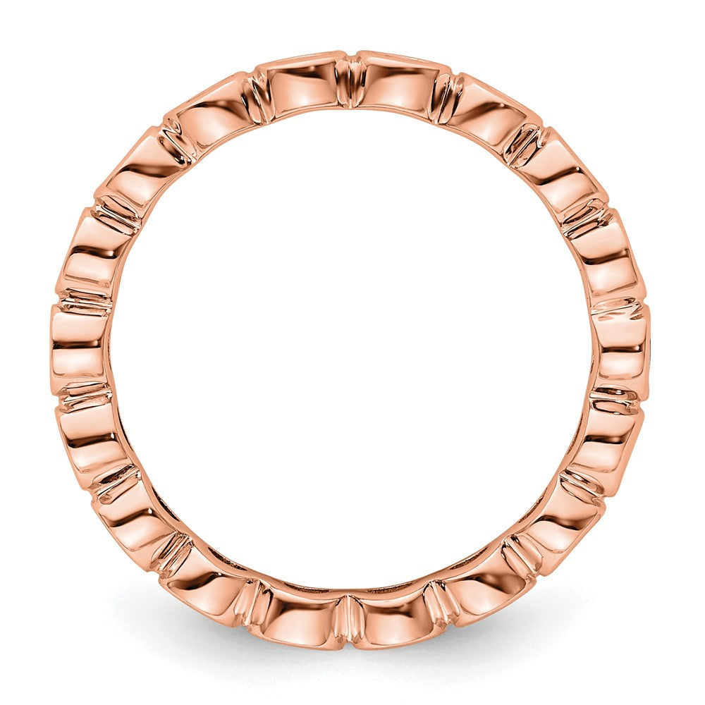 Exclusive 14K Rose Gold 1 Carat Diamond Eternity Band - Stylish Size 8 Value