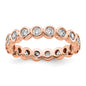 Exclusive 14K Rose Gold 1 Carat Diamond Eternity Band - Stylish Size 8.5-13