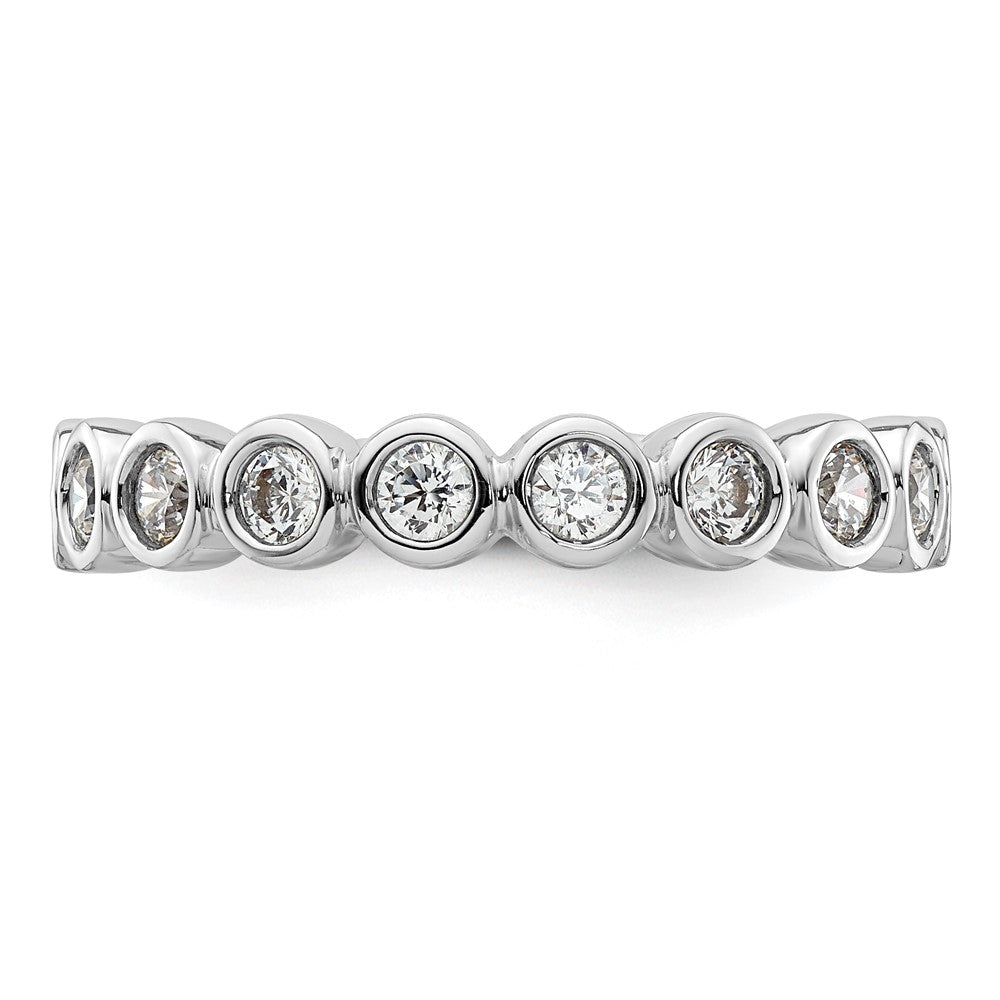 Buy Exclusive 14K White Gold 1 Carat Diamond Eternity Band - Size 8, Stylish!