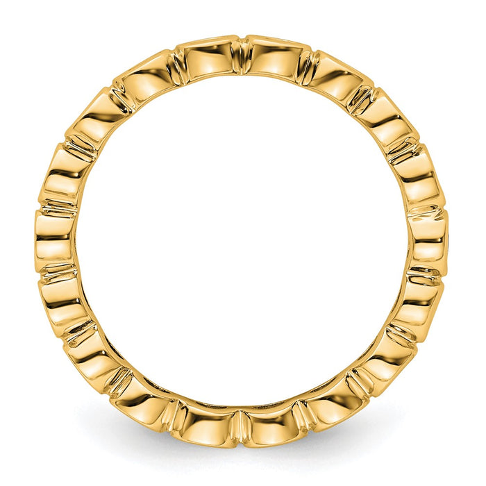Designer 14K Gold 1 Carat Diamond Eternity Band - Size 8.5, Stylish Value-2