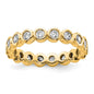 Designer 14K Gold 1 Carat Diamond Eternity Band - Size 8.5, Stylish Value-12