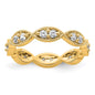 Buy Exclusive 1/2 Carat Diamond Pave Eternity Band - 14K Gold, Size 5.5-9
