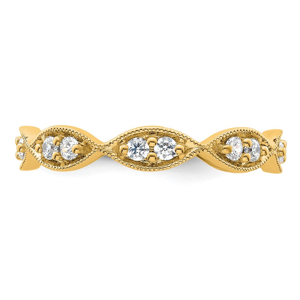 Buy Stylish 14K Vintage Diamond Pave Eternity Band - 1/2 Carat, Size 8.5