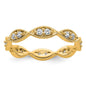 Buy Stylish 14K Gold Vintage 1/2 Carat Diamond Pave Eternity Band, Size 9-2