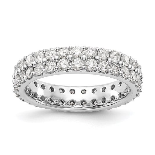 Buy Exclusive 14K White Gold Eternity Band - 2-Carat Lab-Grown Diamond, Size 8