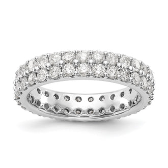 Exclusive 14K White Gold Eternity Band - 2-Carat Lab-Grown Diamond, Size 7