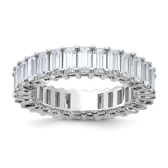 Exclusive 14K Emerald-Cut Moissanite Eternity Band | Stylish & Affordable Luxury