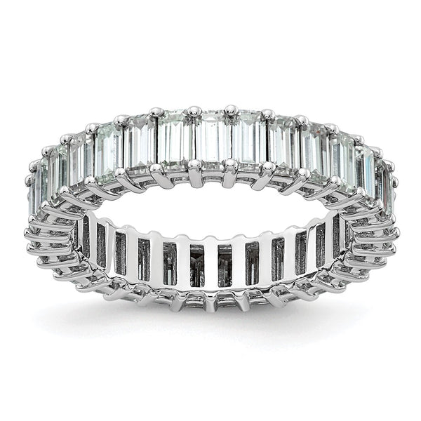 14K Emerald-Cut Moissanite Eternity Band - Style GR1-1005005