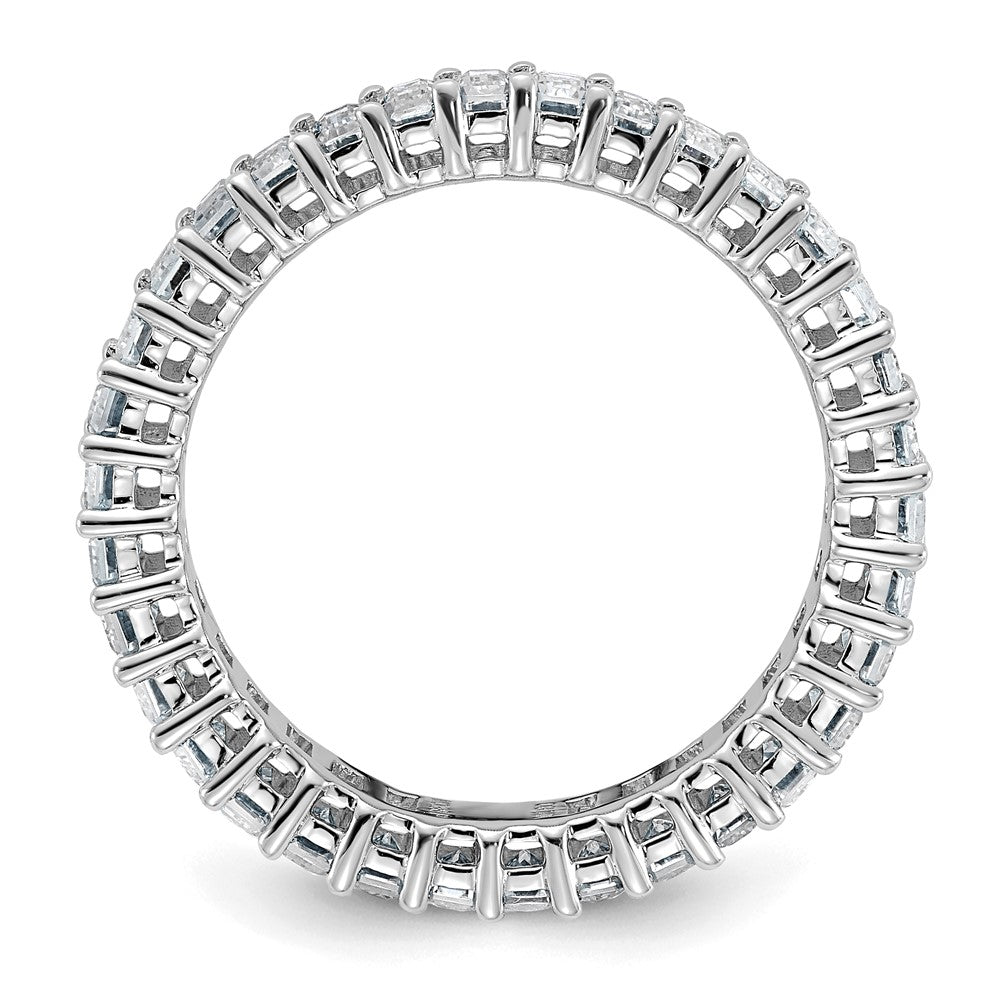 Shop Stylish 14K Emerald-Cut Moissanite Eternity Band | D E F Colorless, Affordable