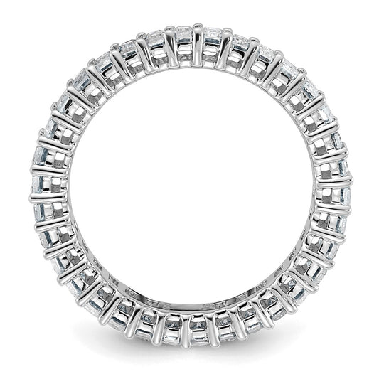 Shop Stylish 14K Emerald-Cut Moissanite Eternity Band | D E F Colorless, Affordable
