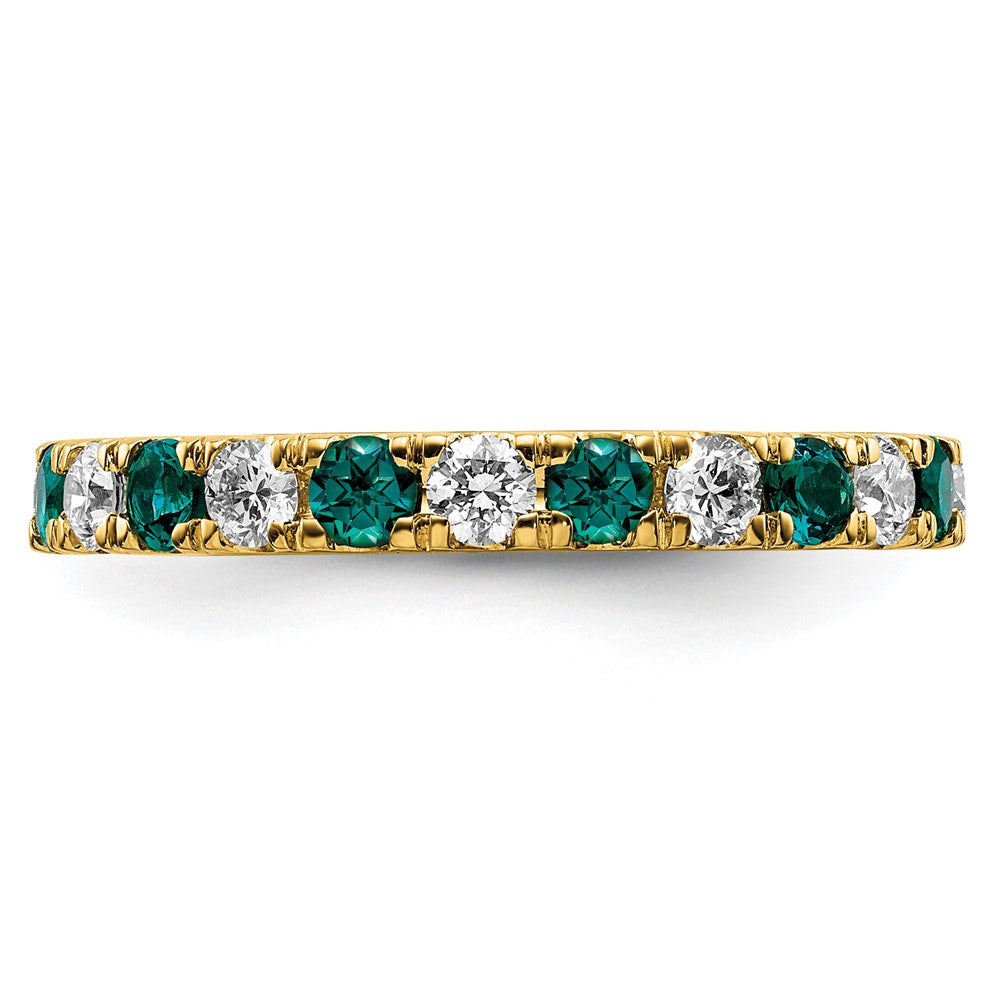 Shop 14K Gold 3/8 Carat Diamond Eternity Band | Stylish Alexandrite, Size 5