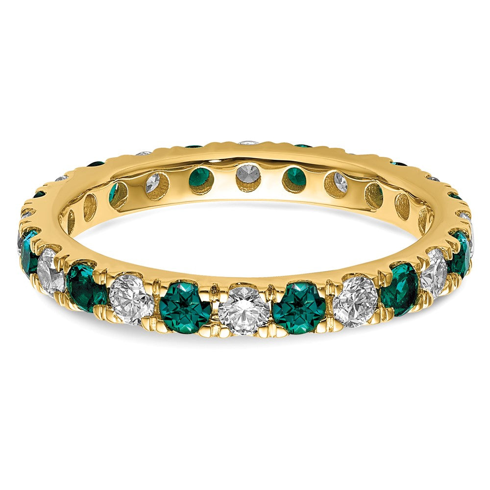 Shop 14K Gold 3/8 Carat Diamond Eternity Band | Stylish Alexandrite, Size 5