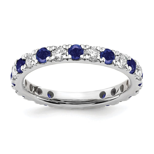 14K White Gold Eternity Band with 3/4 Carat Lab-Grown Diamond - Style GR1-1005113
