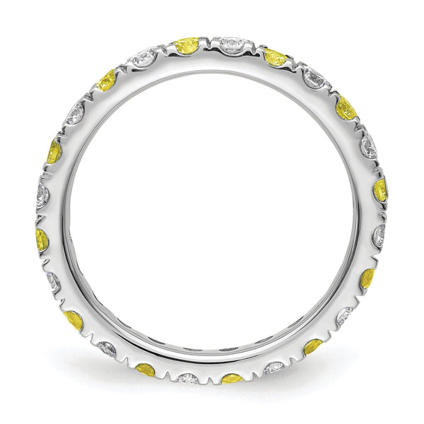 14K White Gold Eternity Band with 7/8 Carat Lab-Grown Diamonds - Style GR1-1005149