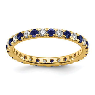 Shop 14K Gold 1/2 Carat Lab-Grown Diamond Eternity Band - Stylish & Affordable!
