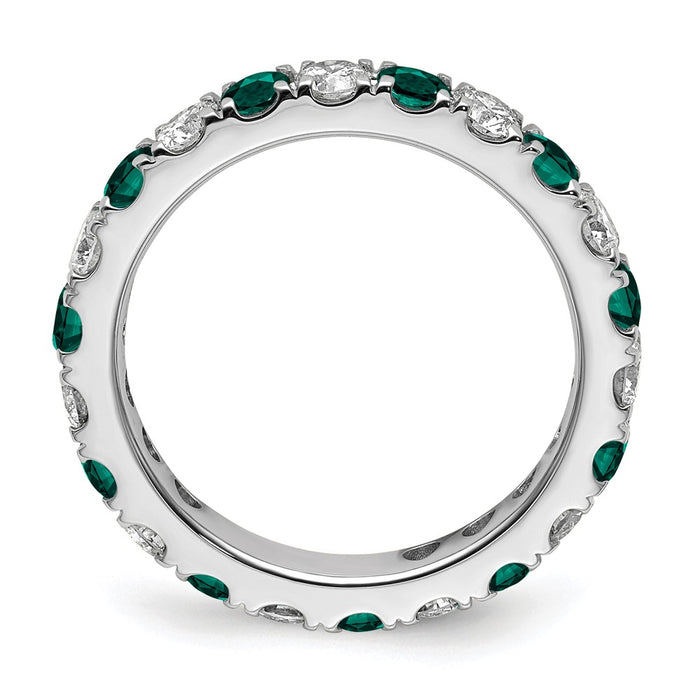 Exclusive 14K White Gold 1.2 Carat Lab-Grown Diamond Eternity Band - Stylish Value!-2