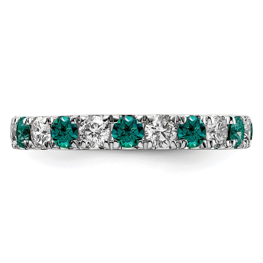 High-Quality 14K White Gold Eternity Band with 1.2 Carat Diamonds - Stylish Value