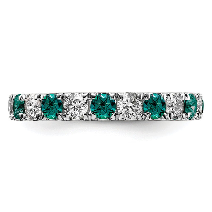 High-Quality 14K White Gold Eternity Band with 1.2 Carat Diamonds - Stylish Value-3
