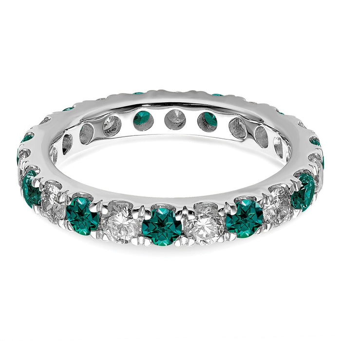 Exclusive 14K White Gold 1.2 Carat Lab-Grown Diamond Eternity Band - Stylish Value!-4