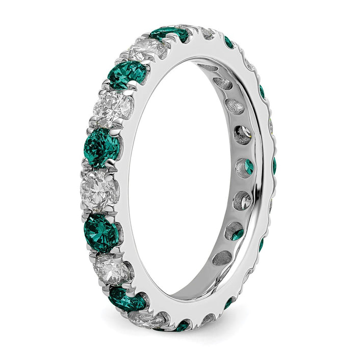 Exclusive 14K White Gold 1.2 Carat Lab-Grown Diamond Eternity Band - Stylish Value!-5