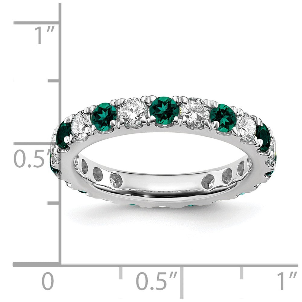 Exclusive 14K White Gold 1.2 Carat Lab-Grown Diamond Eternity Band - Stylish Value!