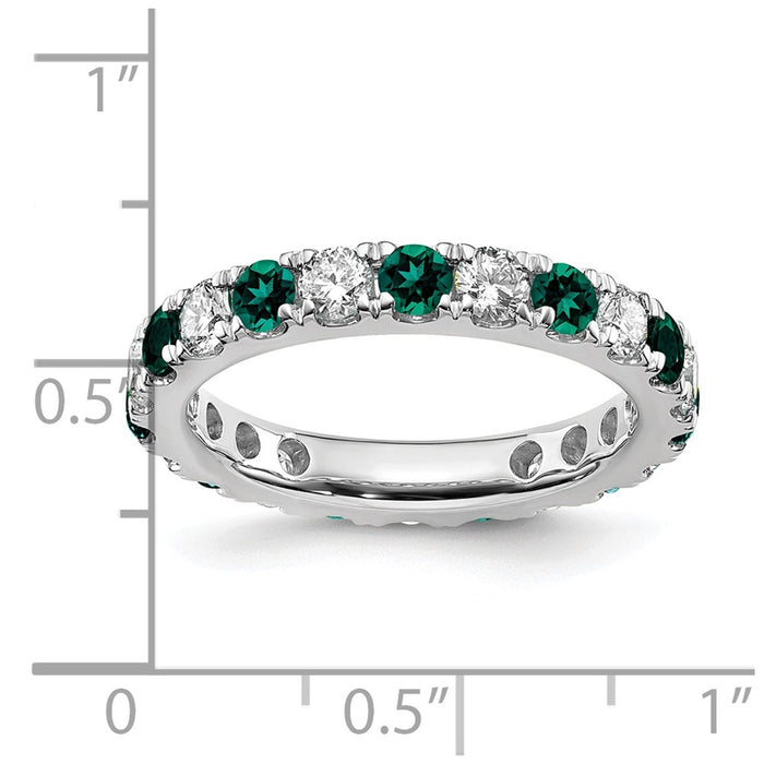 Exclusive 14K White Gold 1.2 Carat Lab-Grown Diamond Eternity Band - Stylish Value!-6