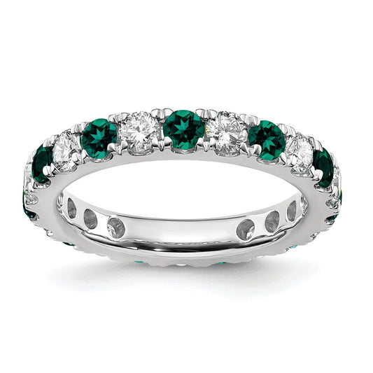 Exclusive 14K White Gold 1.2 Carat Lab-Grown Diamond Eternity Band - Stylish Value!