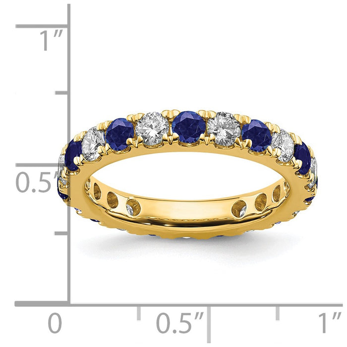 Buy Exclusive 14K Gold 1 Carat Lab-Grown Diamond Eternity Band, Size 4-5