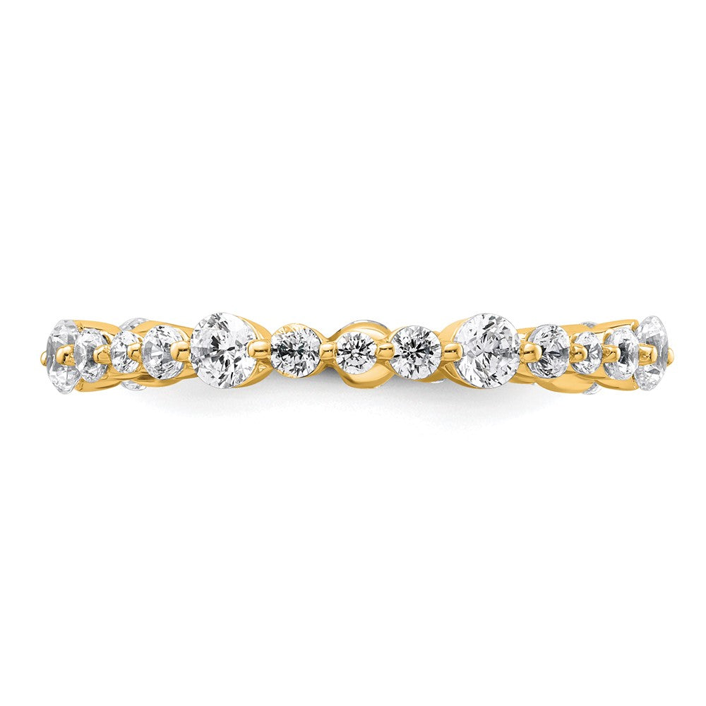 Shop Exclusive 14K Gold Eternity Band - 1/2 Carat VS Diamonds, Size 4