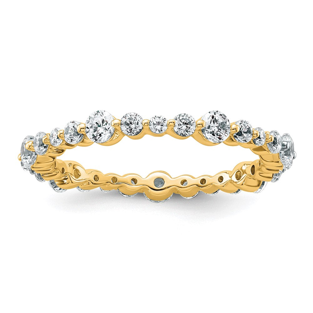 Shop Exclusive 14K Gold Eternity Band - 1/2 Carat VS Diamonds, Size 4