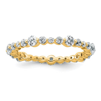 High-Quality 14K Gold 1-Carat VS Diamond Eternity Band - Size 7.5, Affordable Price