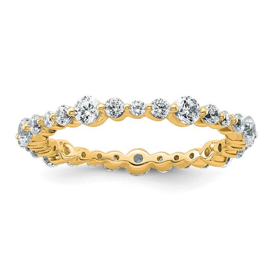 Shop Exclusive 14K Gold Eternity Band - 1/2 Carat VS Diamonds, Size 4