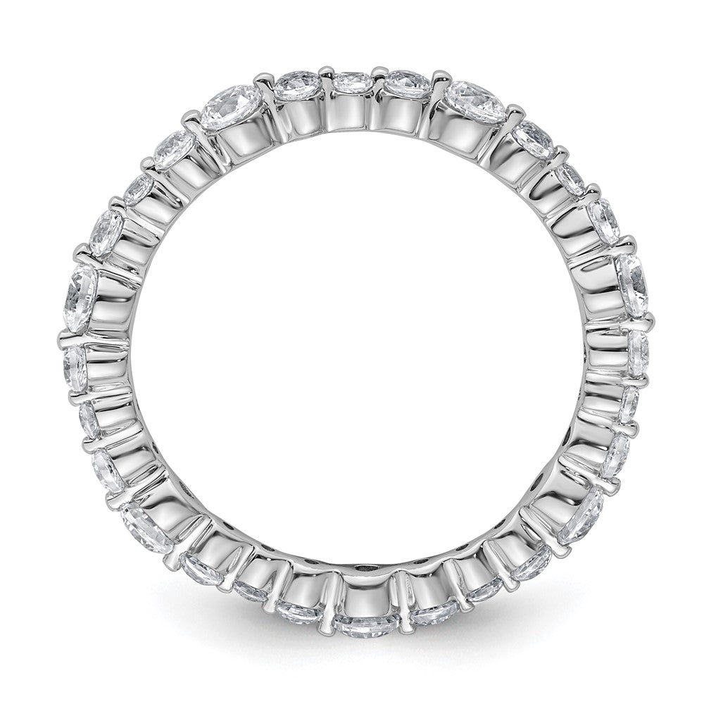 Shop Exclusive 14K White Gold Diamond Eternity Band - 5/8 Carat, Stylish Size 5.5