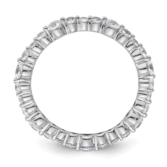 Shop Exclusive 14K White Gold Diamond Eternity Band - 5/8 Carat, Stylish Size 5.5-2