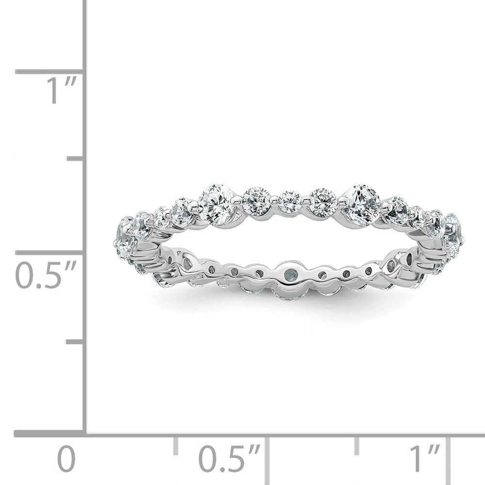 Buy Stylish 14K White Gold 5/8 Carat VS Diamond Eternity Band - Size 4.5