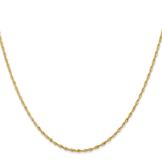 Exclusive 14K Gold 18-Inch 1.5mm Ultra Diamond-Cut Rope Chain - Stylish Value!