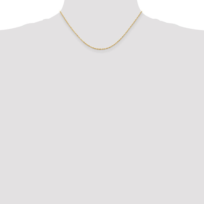 Buy Stylish 14K Gold 16-Inch Ultra Diamond-Cut Rope Chain - 1.5mm-4