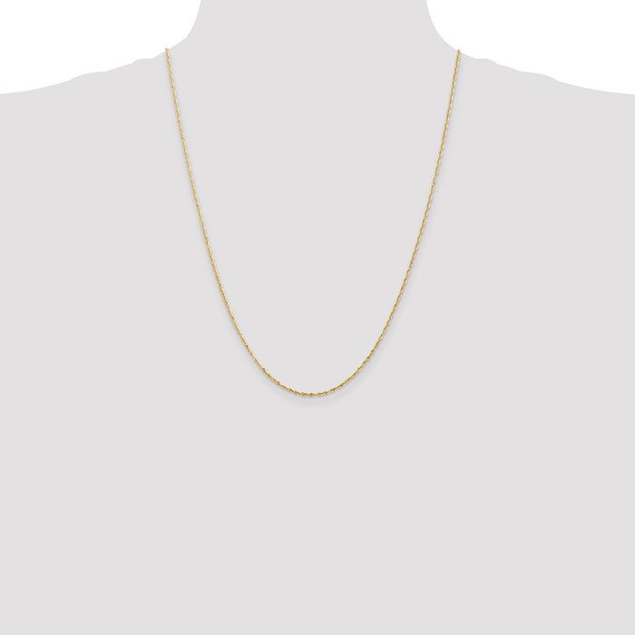 Buy Exclusive 14K Gold 24-Inch 1.5mm Ultra Diamond-Cut Rope Chain-4