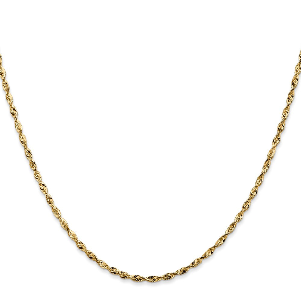 Shop Exclusive 14K Gold 1.8mm Diamond-Cut Rope Chain - 16-Inch Luxury Jewelry