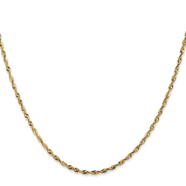 14K Gold Diamond-Cut Rope Chain, 1.8mm