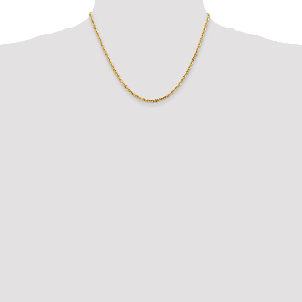 Shop 14K Gold 18-Inch Diamond-Cut Rope Chain - Stylish 2.75mm Design