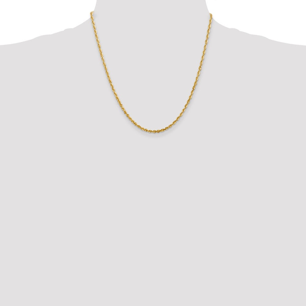 Buy 14K Gold 20-Inch Ultra Diamond-Cut Rope Chain - Stylish 2.75mm Design