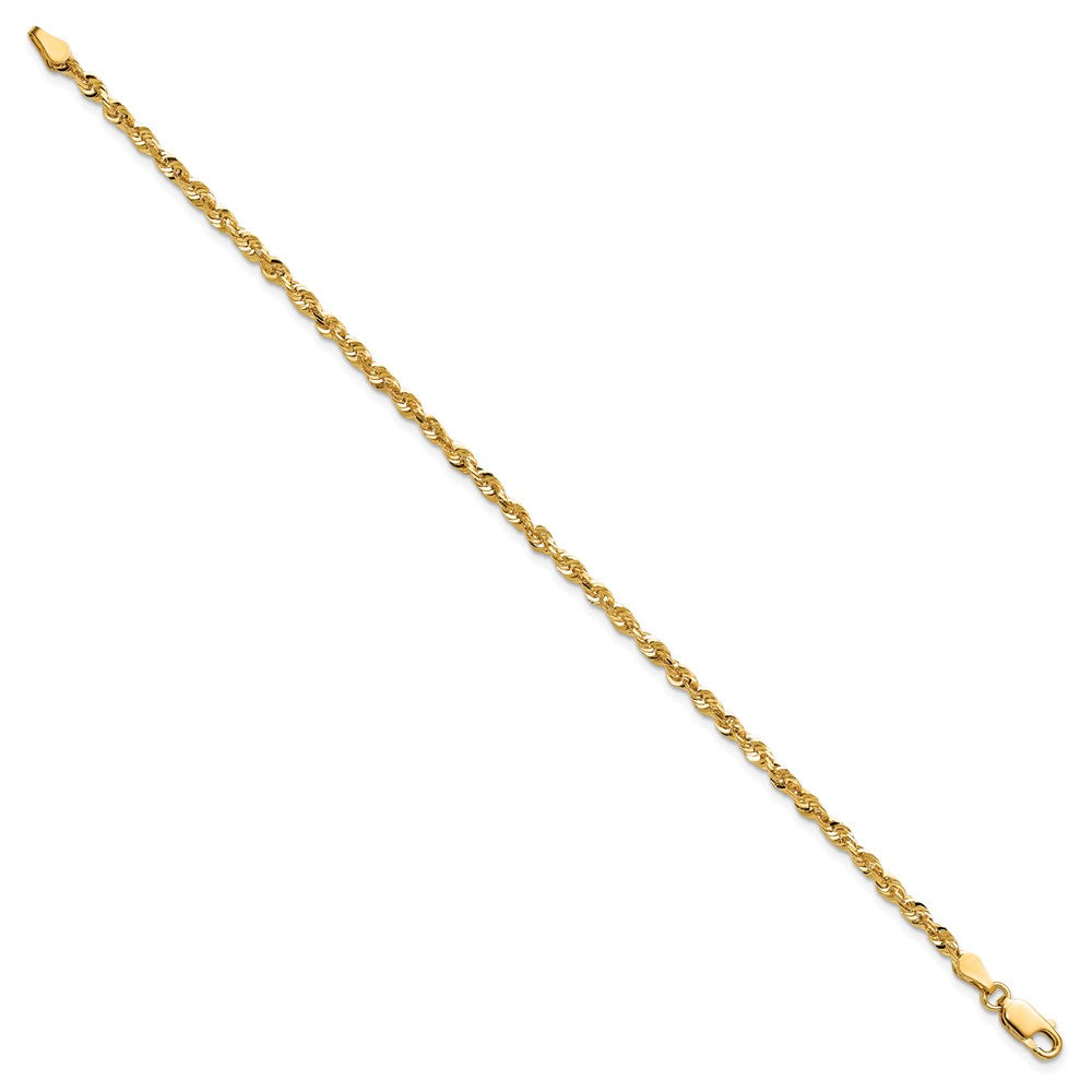 Exclusive 14K Gold 8-Inch Ultra Diamond-Cut Rope Chain - Stylish & Durable