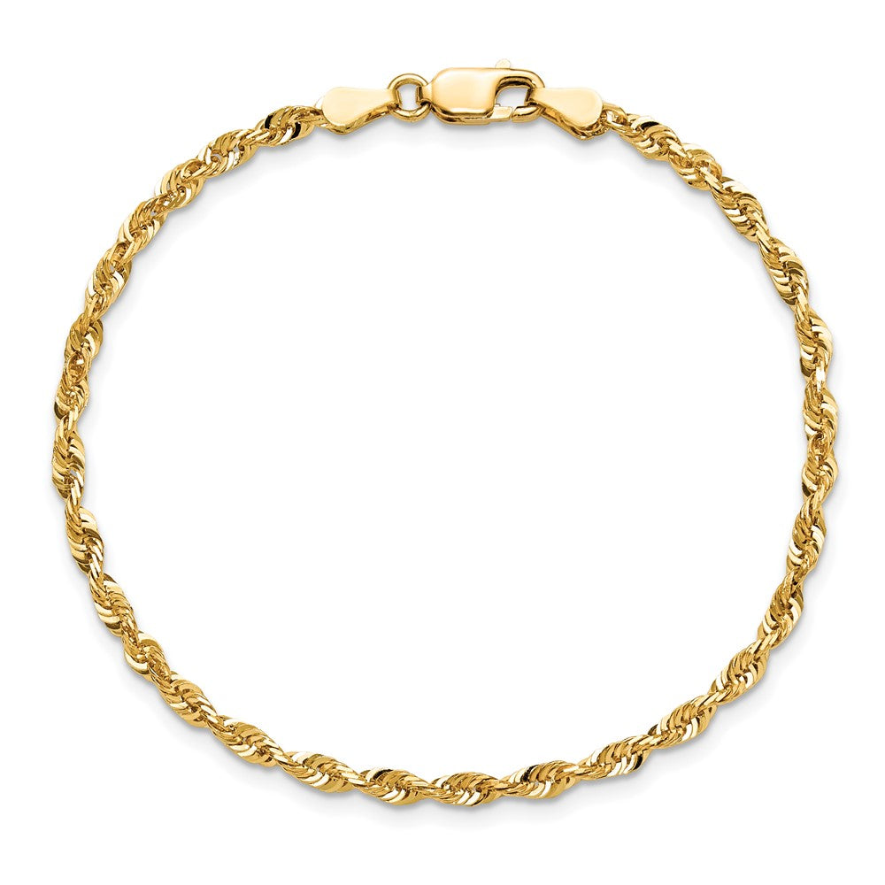 Exclusive 14K Gold 8-Inch Ultra Diamond-Cut Rope Chain - Stylish & Durable