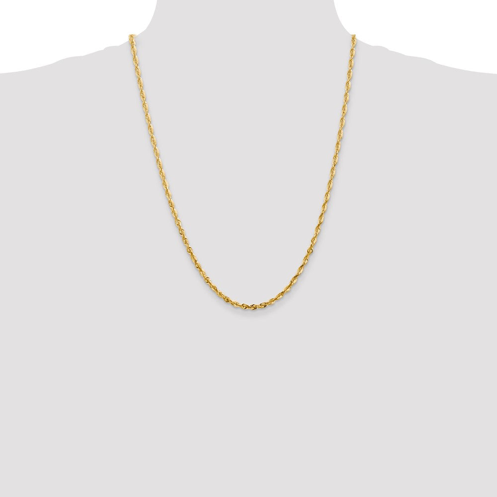 Buy Exclusive 14K Gold 24-Inch Ultra Diamond-Cut Rope Chain - Stylish Value!