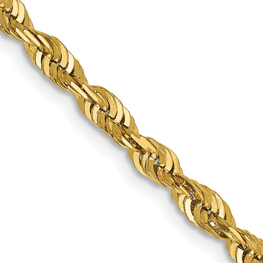 Buy Exclusive 14K Gold 24-Inch Ultra Diamond-Cut Rope Chain - Stylish Value!